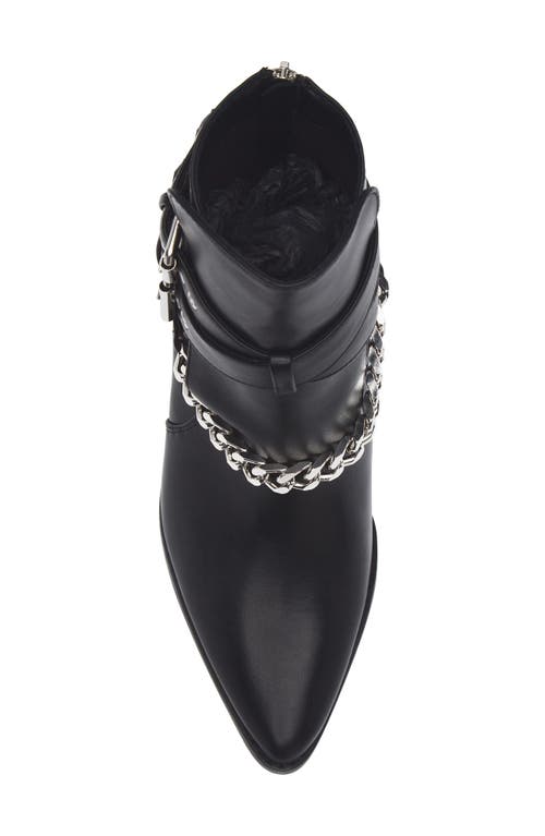 Matisse Jill Buckle Chain Trim Bootie In Black