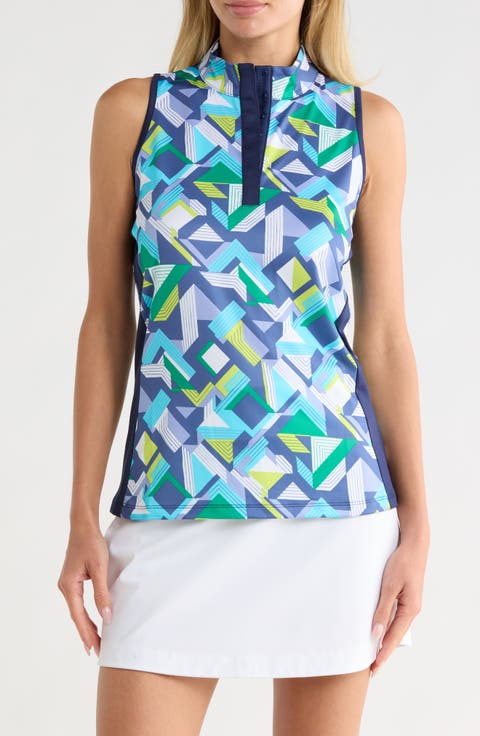 Colliding Geo Print Tank