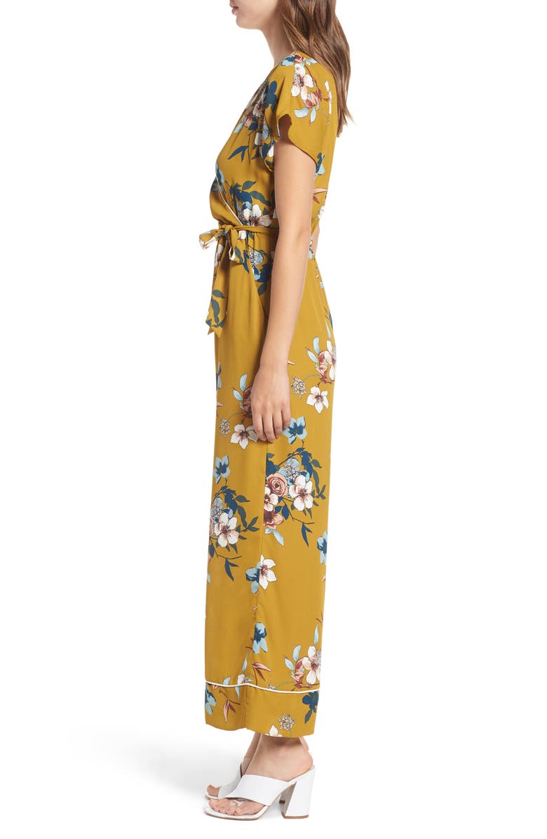 Leith Floral Jumpsuit, Alternate, color, 