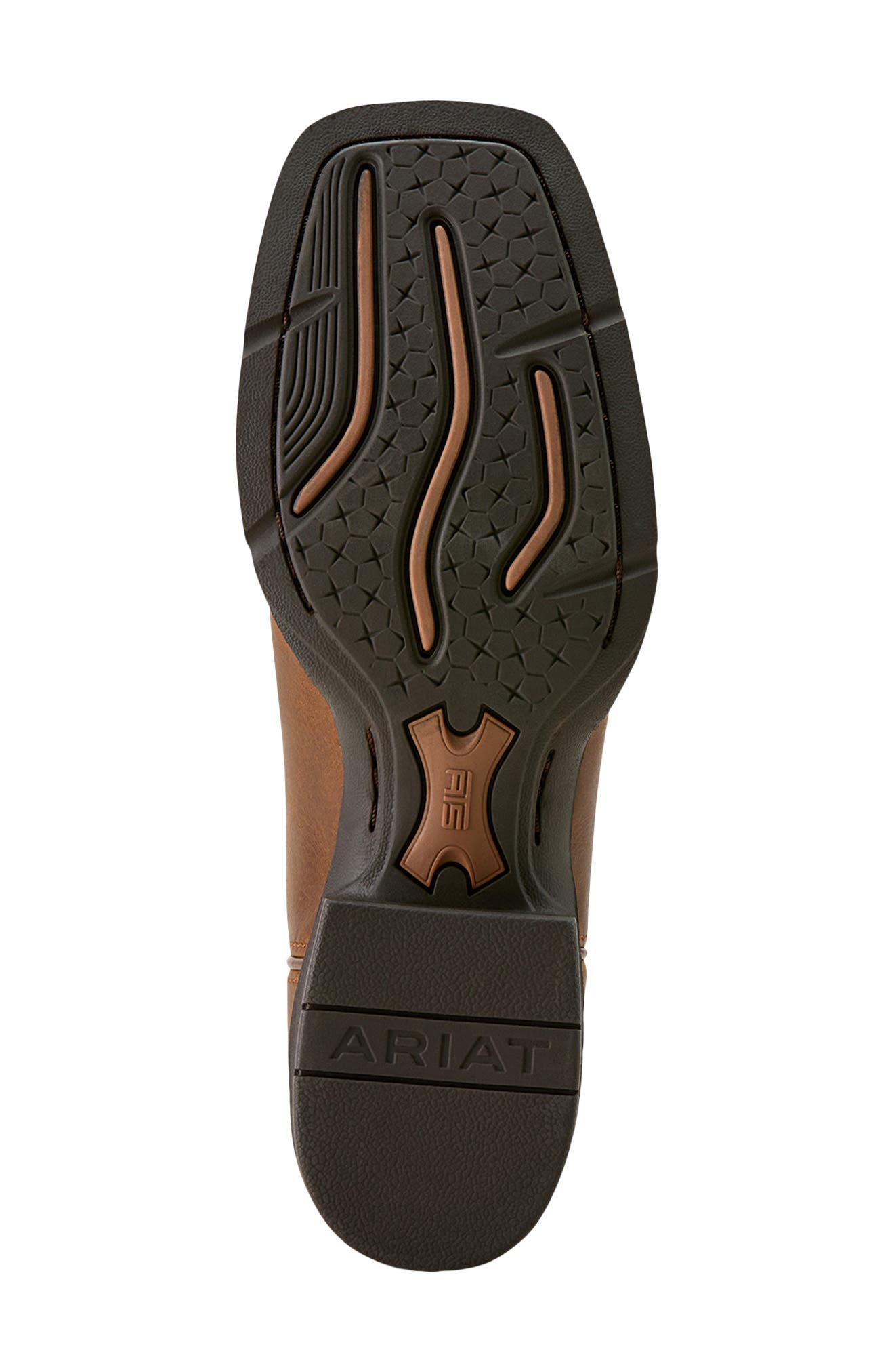 Ariat Round Up Filly Wide Square Toe Western Boot, Alternate, color, Sorrel Crunch