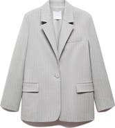 MANGO Pinstripe Jacket
