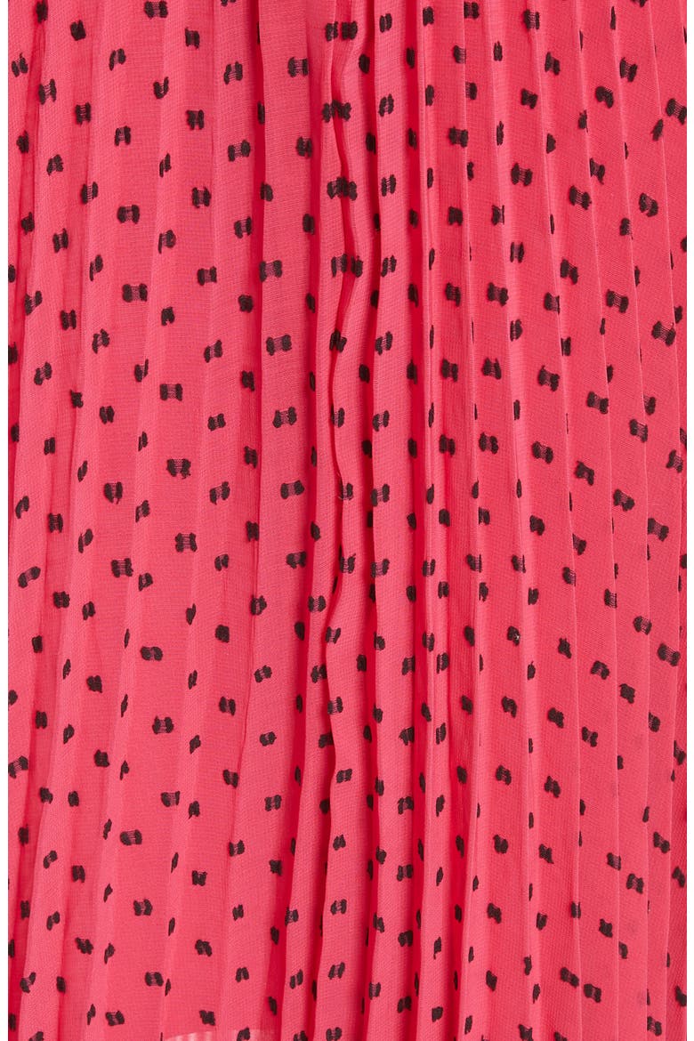 Ruffle Detail Plumetis Gown, Alternate, color, FUCHSIA