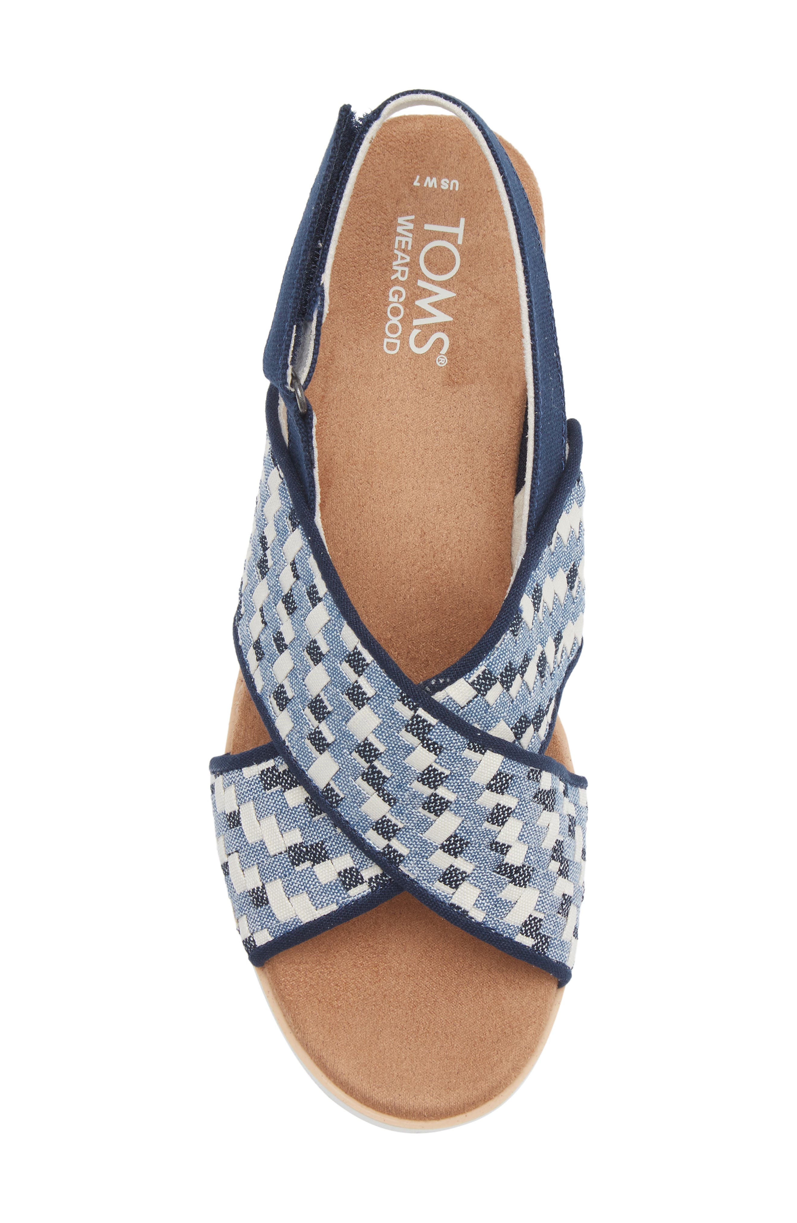 TOMS Dicros Slingback Sandal, Alternate, color, Blue