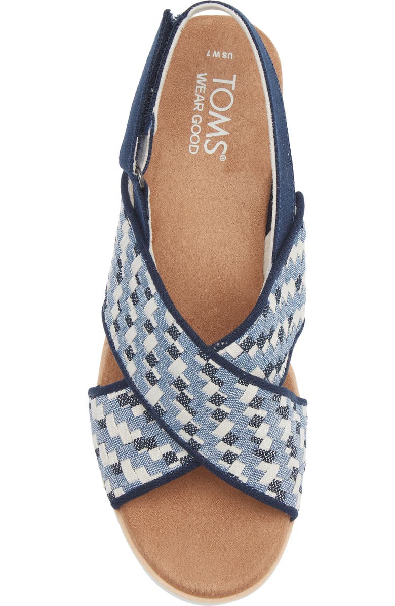 TOMS Dicros Slingback Sandal, Alternate, color, Blue