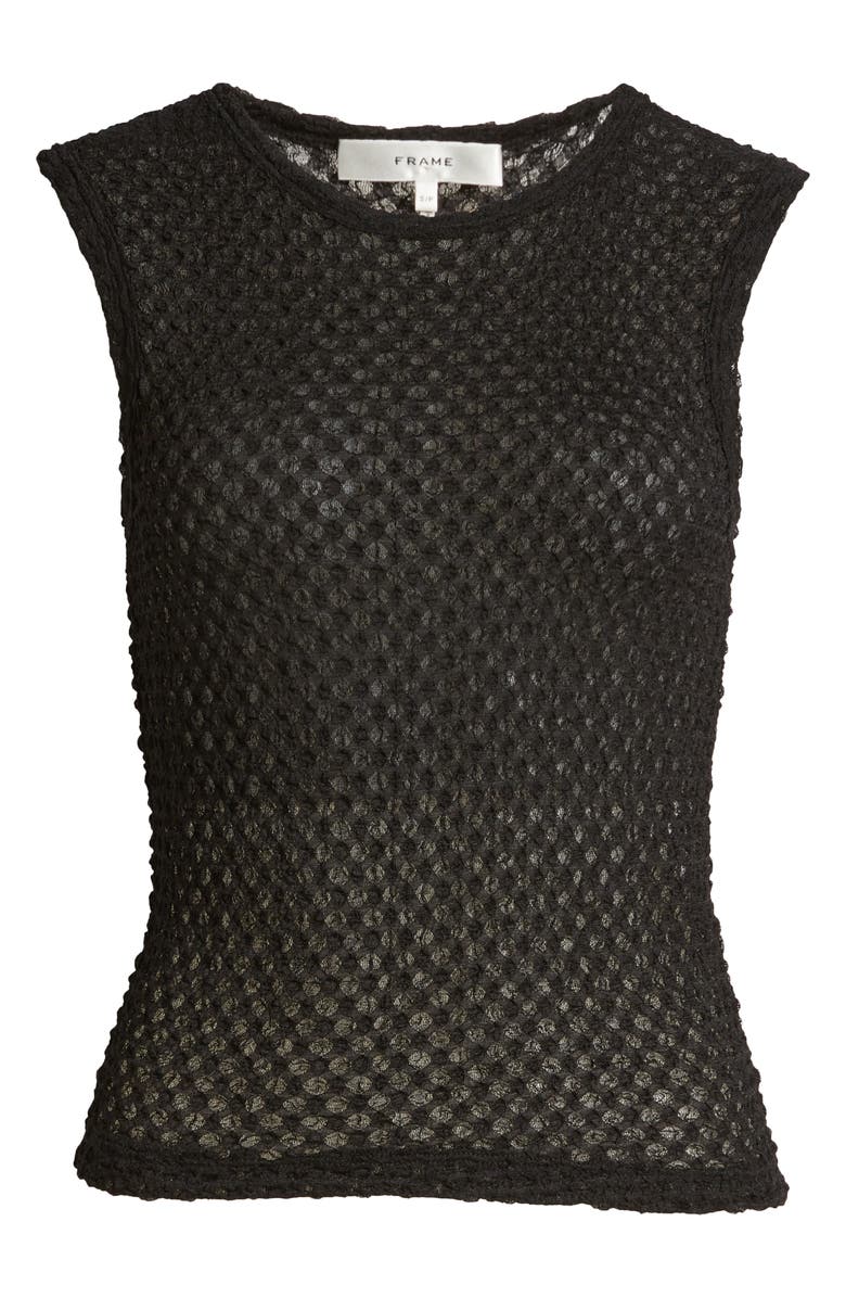 FRAME Sleeveless Mesh Top, Alternate, color, 