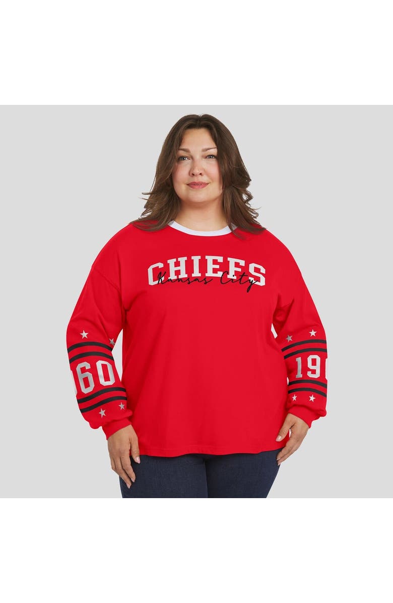 WEAR by Erin Andrews Women's WEAR by Erin Andrews Red Kansas City Chiefs Plus Size Sport Long-Sleeve T-Shirt, Alternate, color, Red