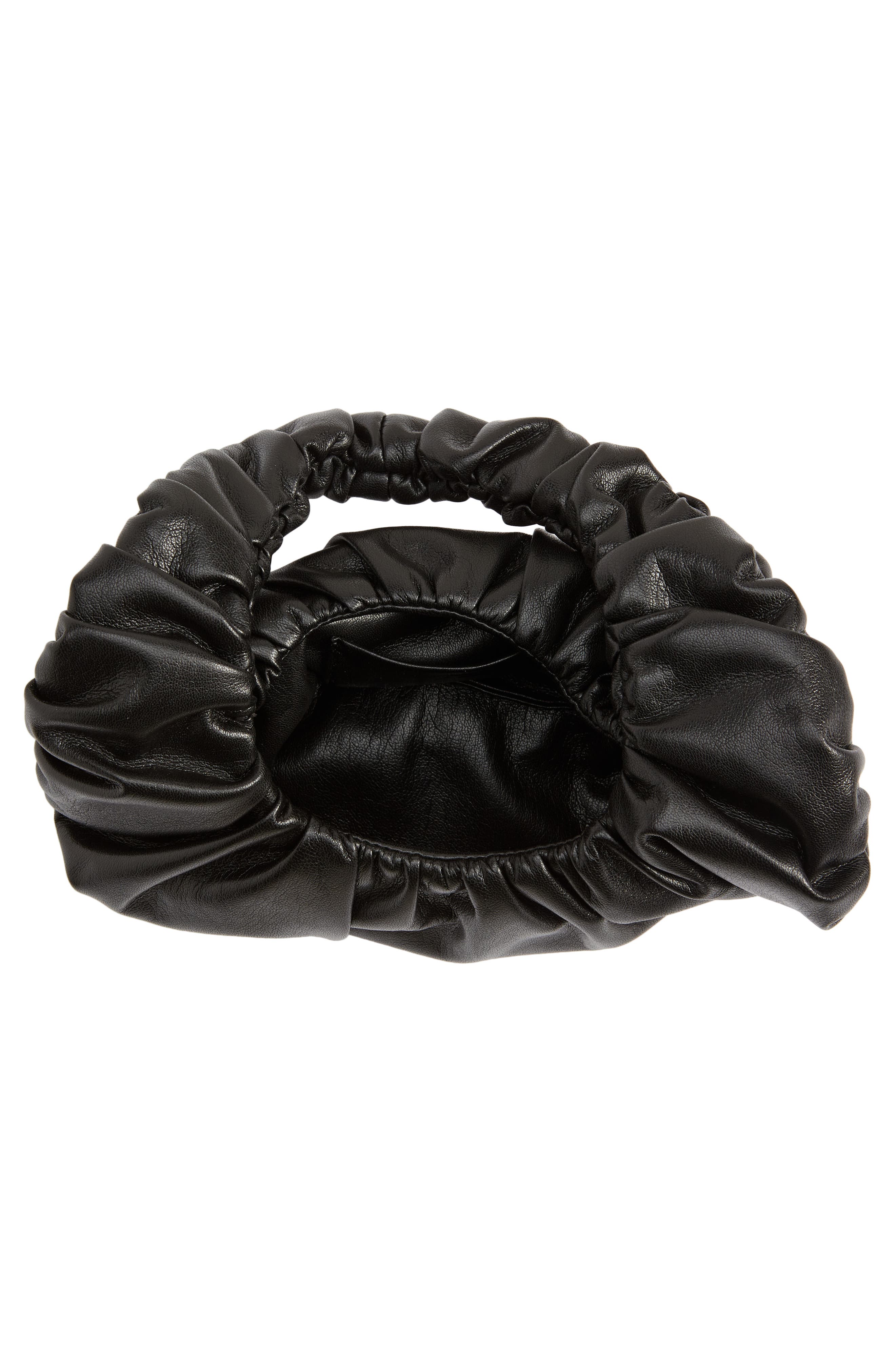 Anya Vegan Leather Mini Baguette Bag, Alternate, color, BLACK