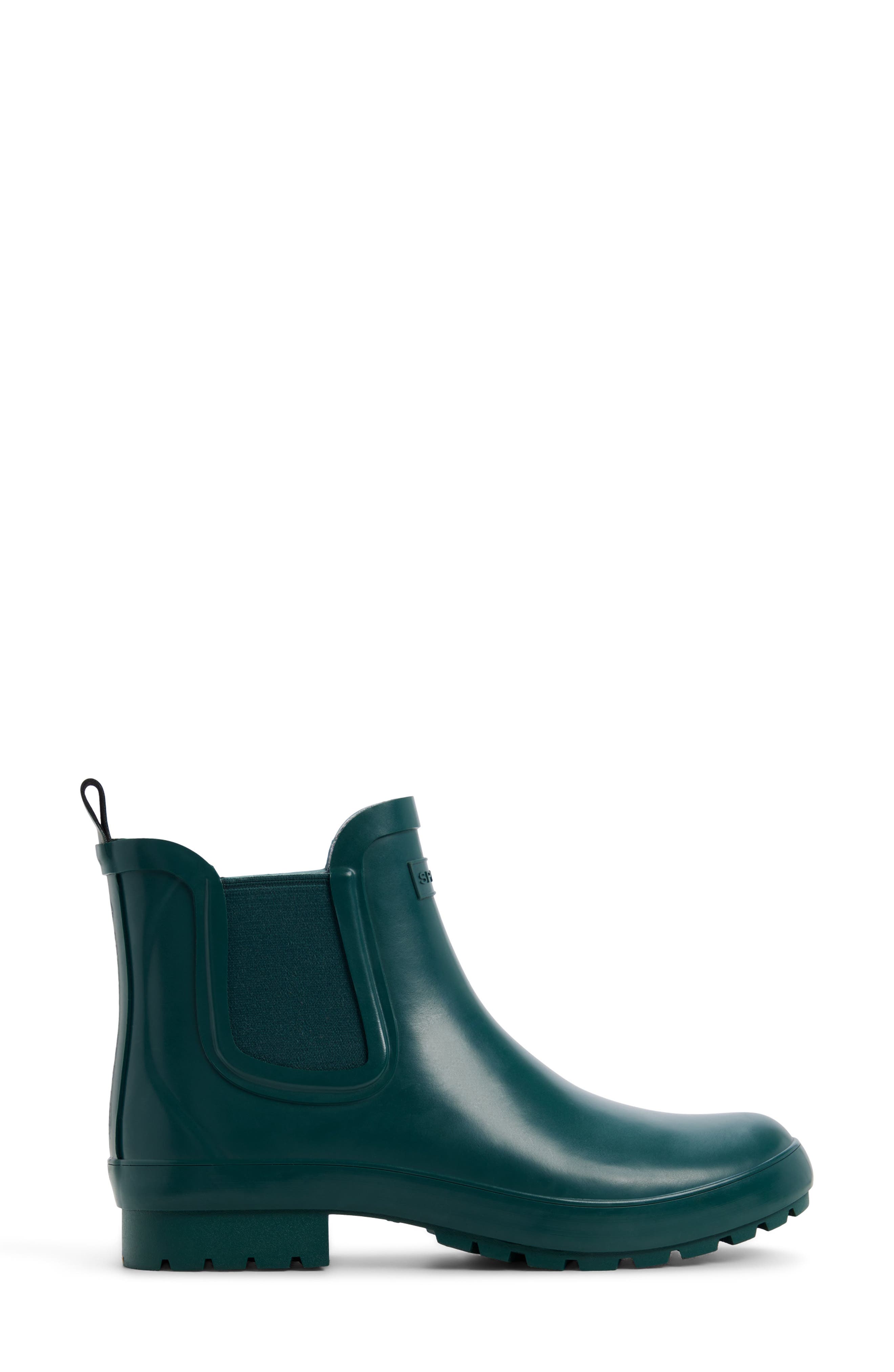 Drizzle Waterproof Chelsea Rain Boot, Alternate, color, PINE GREEN