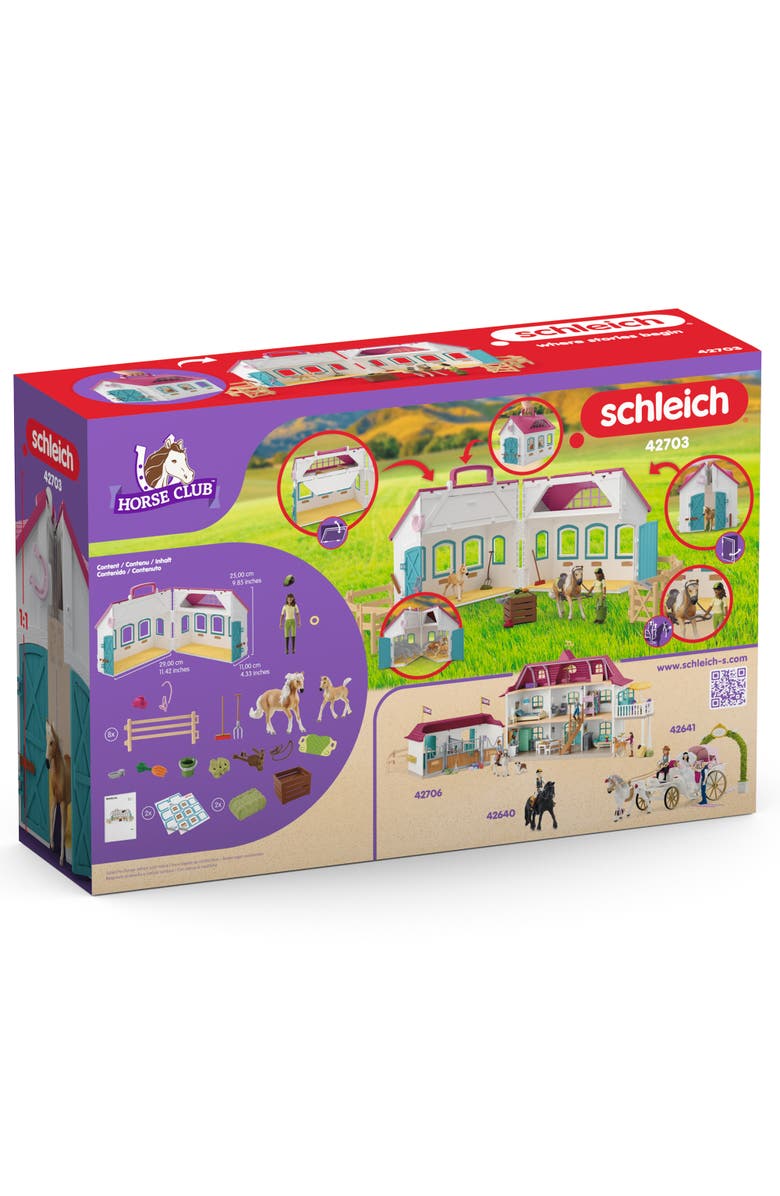 Schleich Horse Club Open Stable Litte Horseshoe 60 Piece Set, Alternate, color, Multicolored