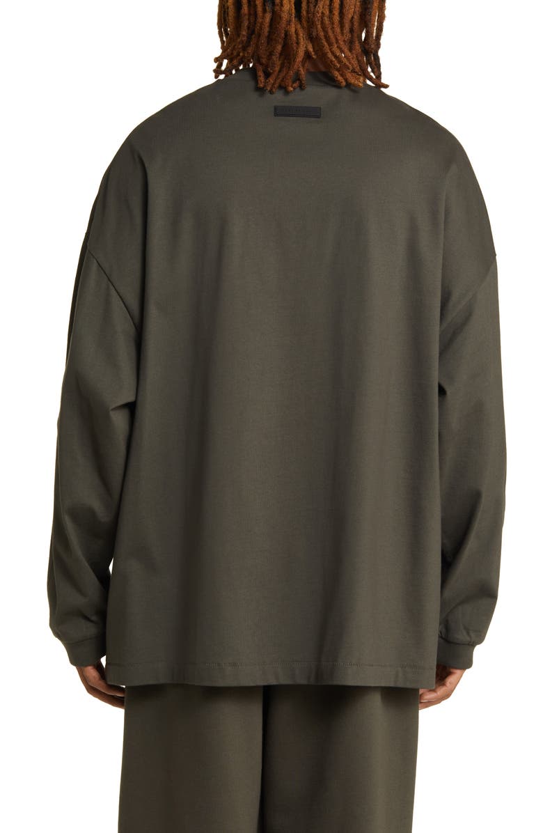 Fear of God Essentials Long Sleeve Cotton T-Shirt, Alternate, color, 