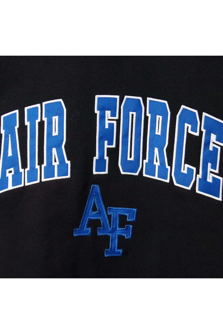 Men's Colosseum Black Air Force Falcons Arch & Logo Sweatshirt, Alternate, color, Black
