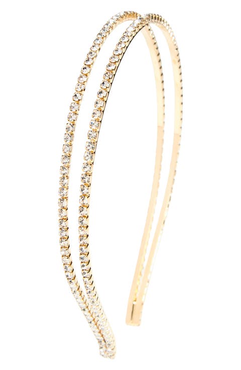 Double Row Rhinestone Headband