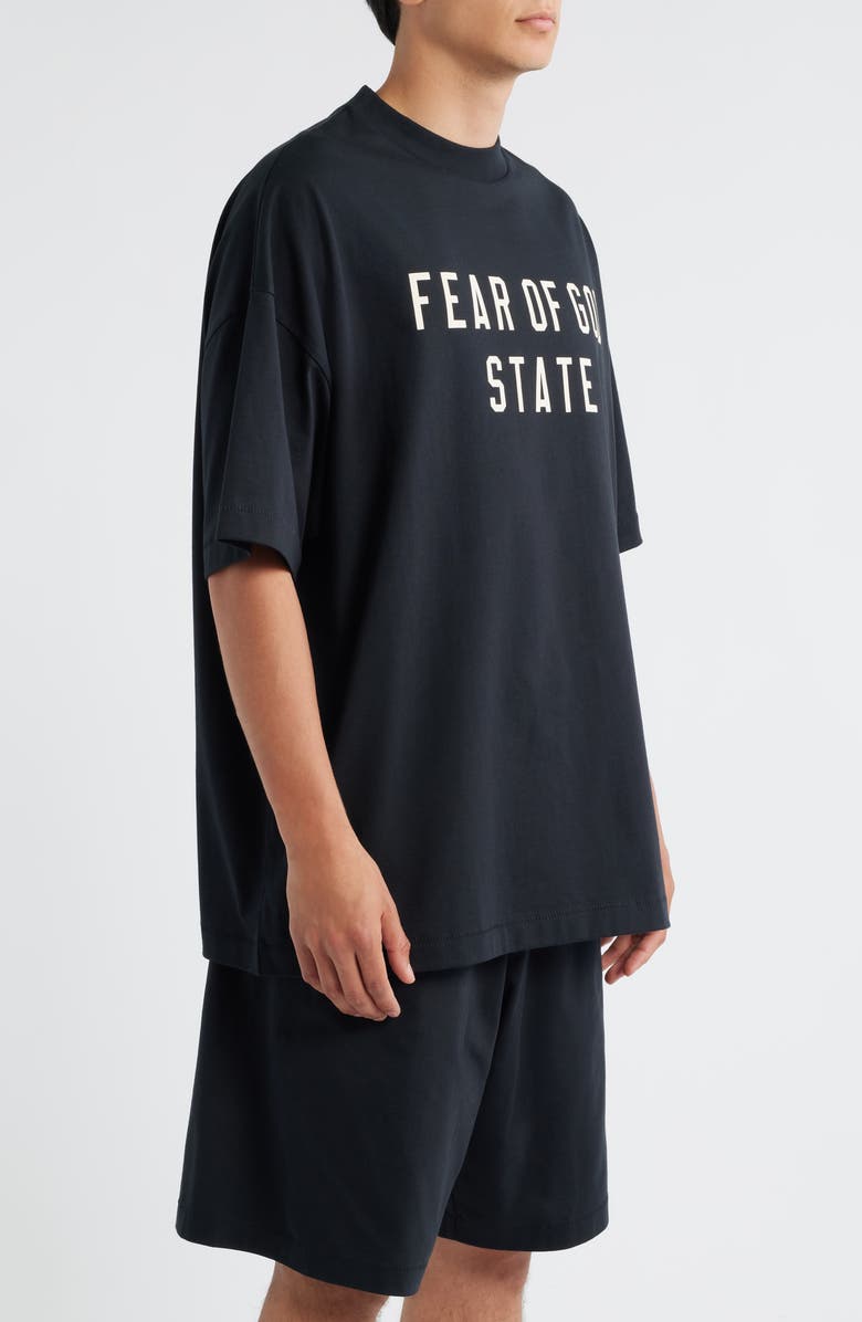 Fear of God Essentials '90s Fit Graphic T-Shirt, Alternate, color, Jet Black