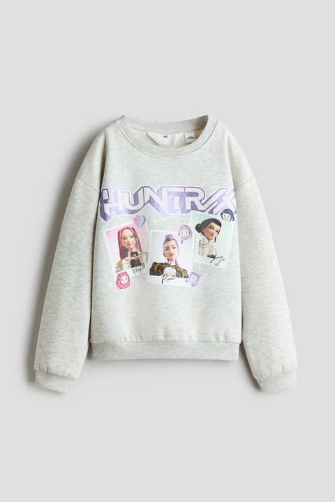 Printed Brushed-Inside Sweatshirt