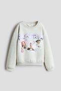 H&M Printed Brushed-Inside Sweatshirt