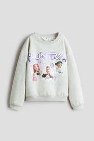 H&M Printed Brushed-Inside Sweatshirt