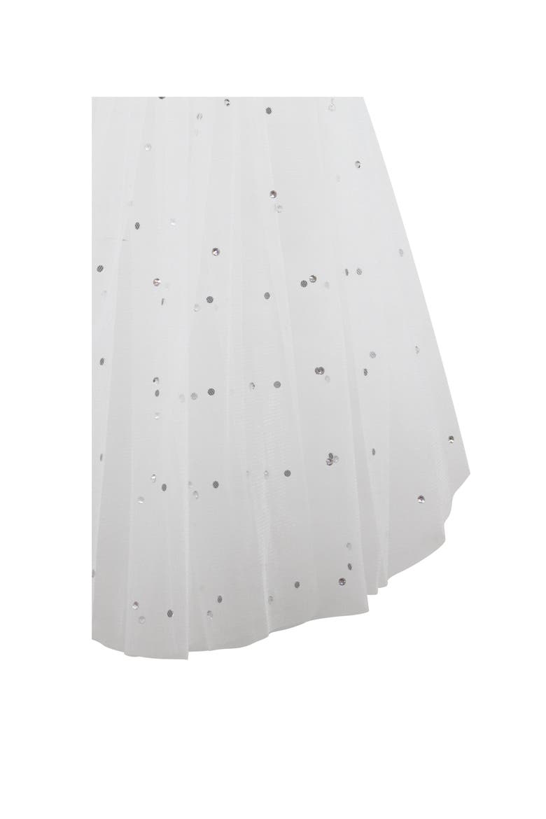 Sparkling Short Wedding Veil, Alternate, color, White