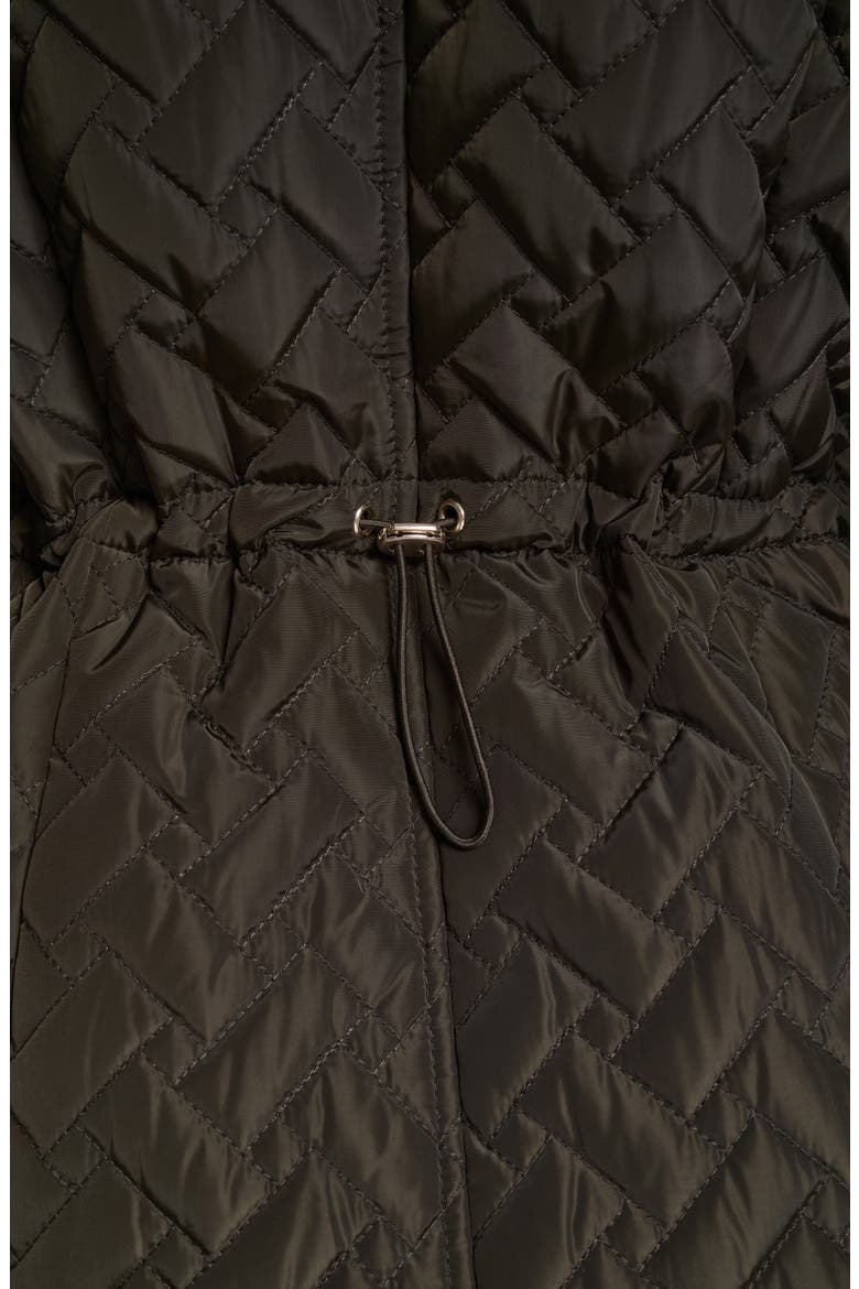 Signature Quilted Stand Collar Jacket, Alternate, color, OLIVE