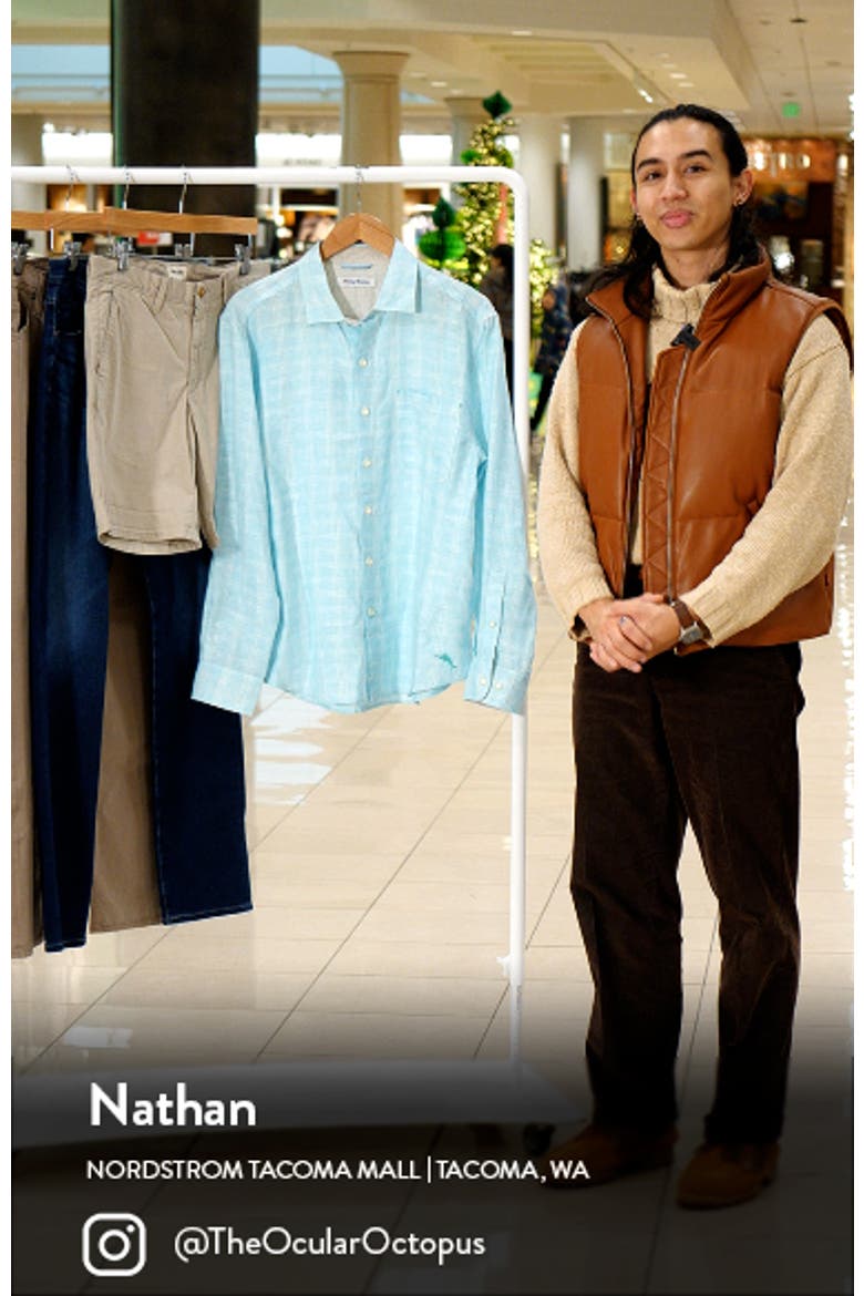 Ventana Plaid Linen Button-Up Shirt video