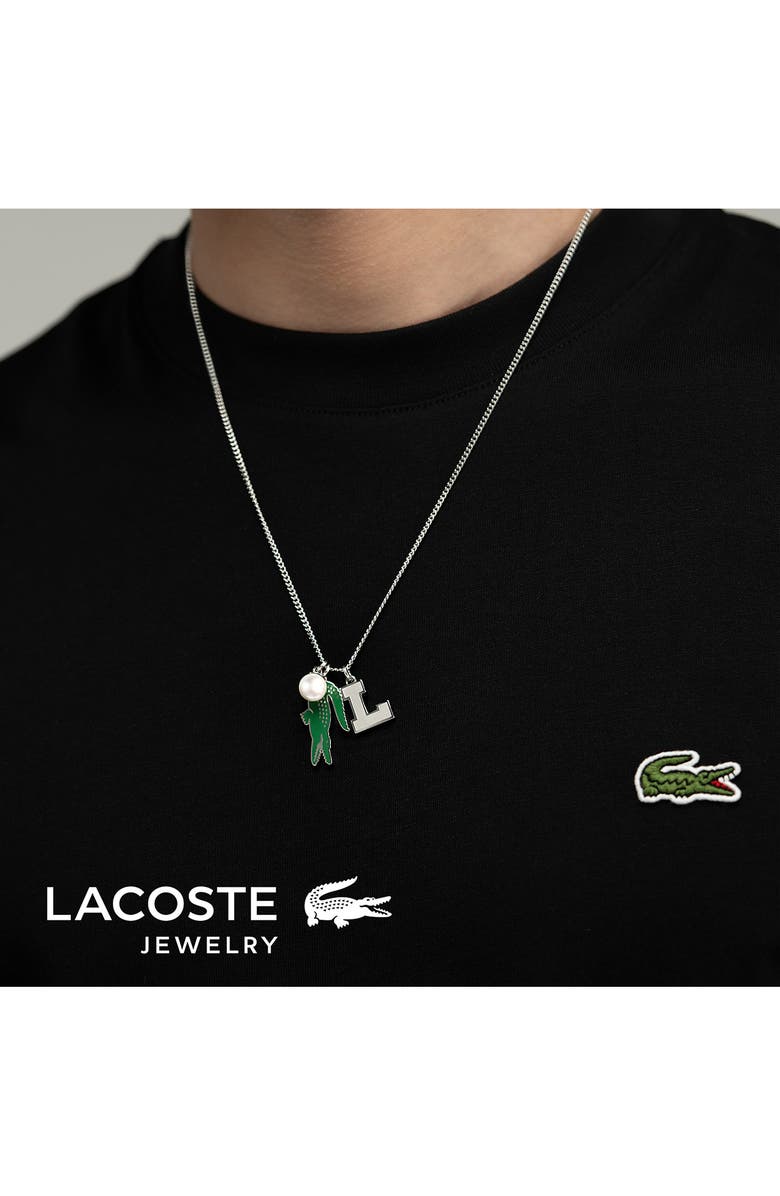 Lacoste Men's Umpire Necklace, Alternate, color, Silver