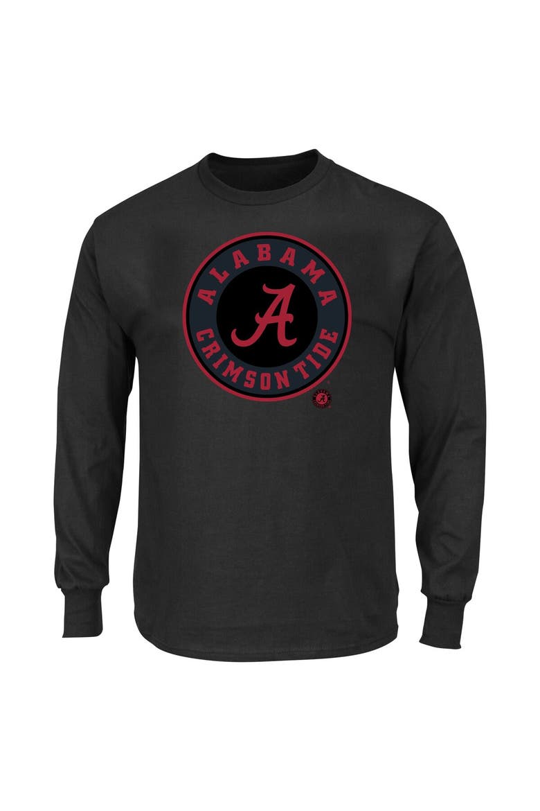 Men's Profile Black Alabama Crimson Tide Big & Tall Pop Long Sleeve T-Shirt, Main, color, Black