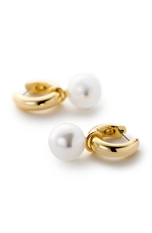 Ana Luisa Maxine Pearl Drop Earrings In Gold