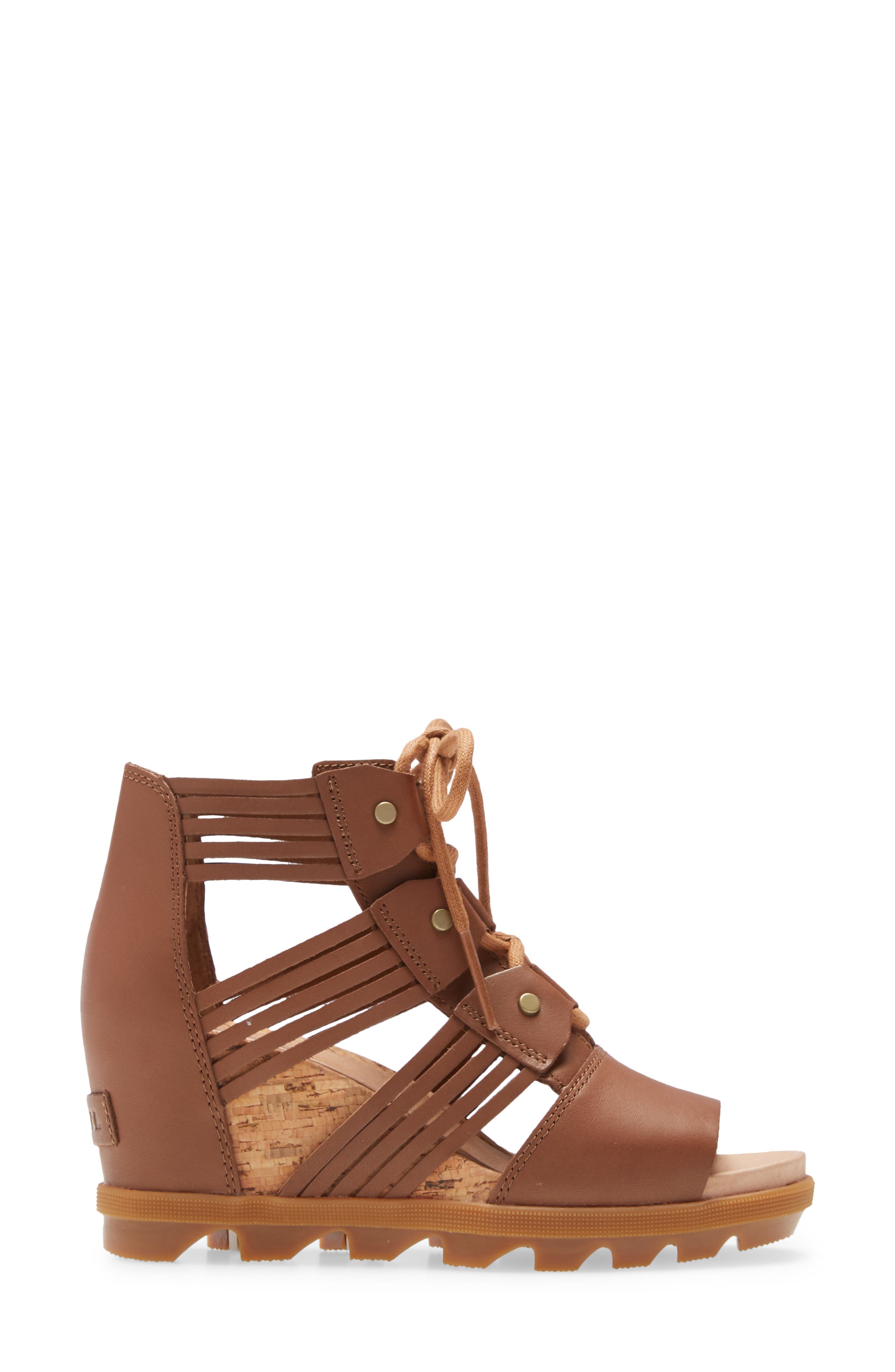 Joanie II Lace-Up Sandal, Alternate, color, VELVET TAN