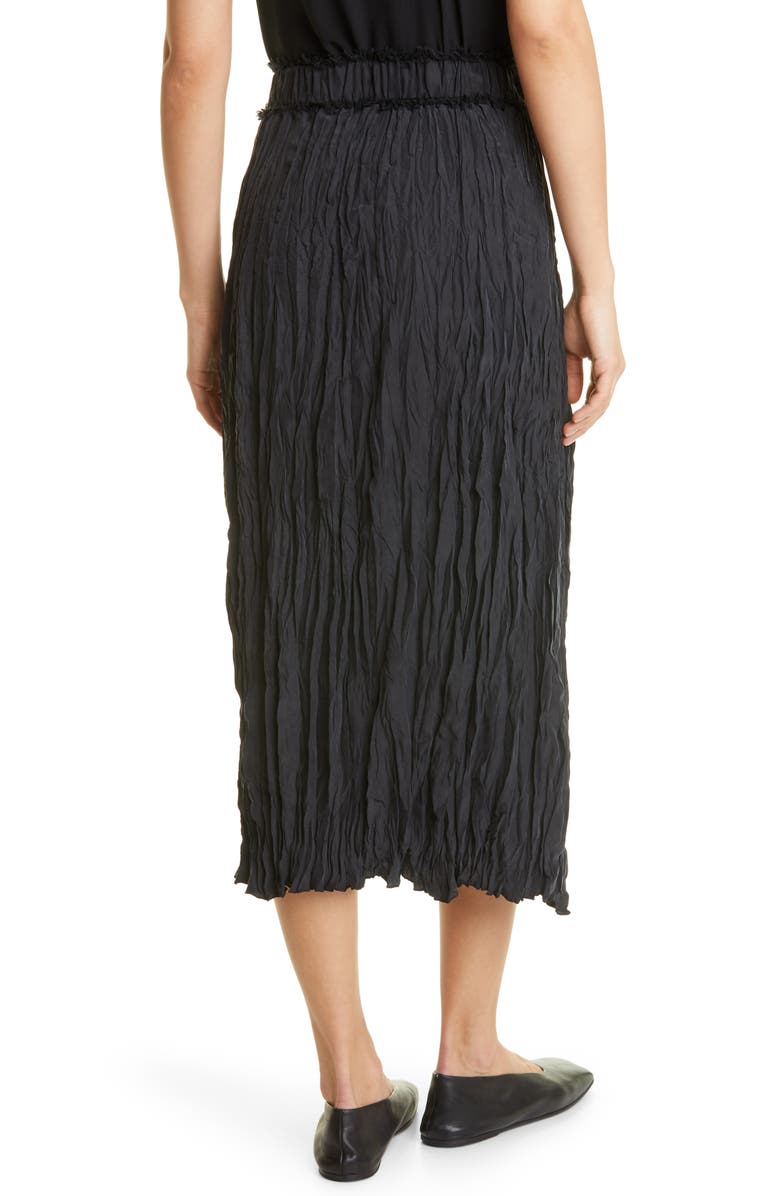 TOTEME Crinkled Silk Skirt, Alternate, color, 