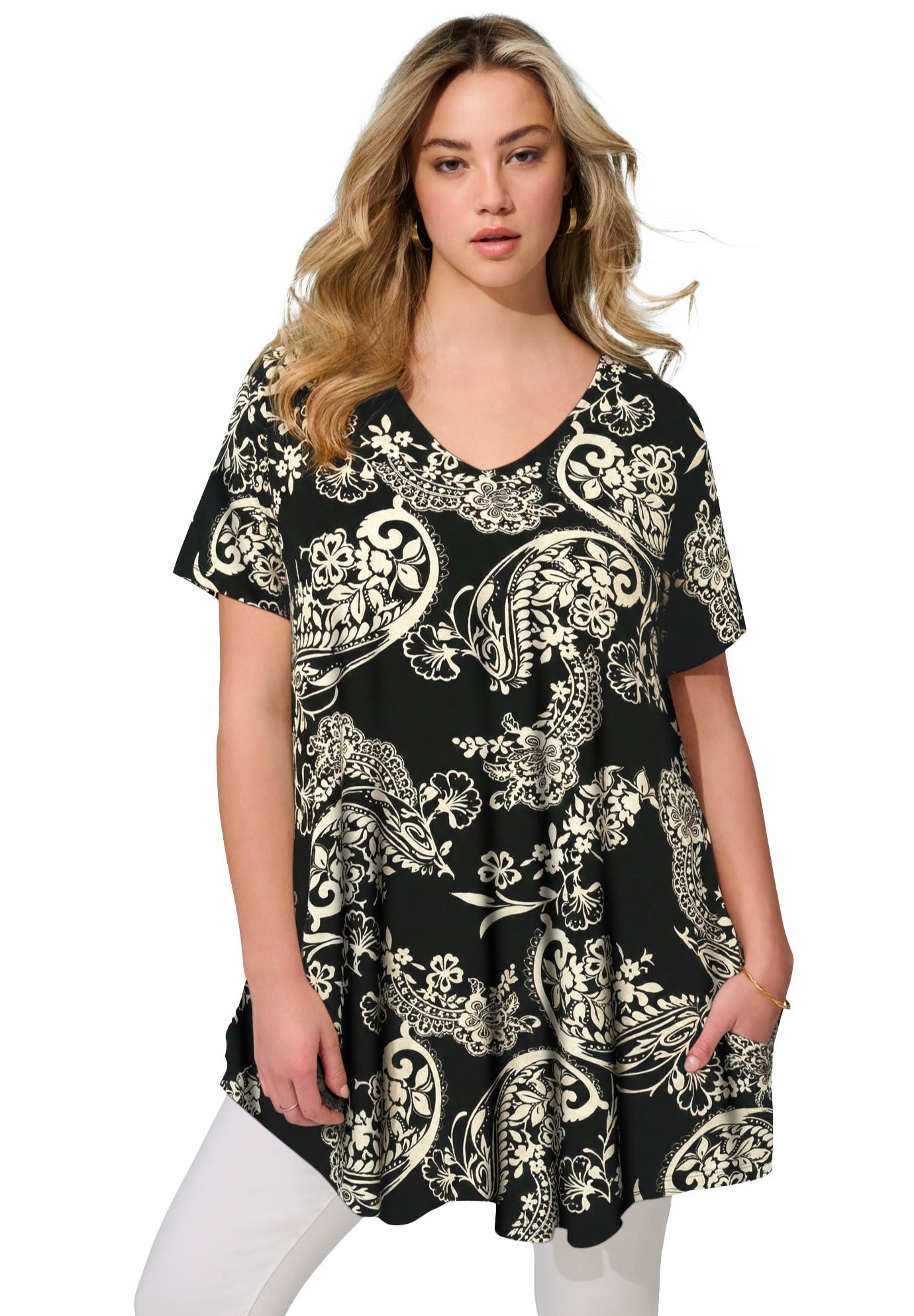 BLACK LACE PAISLEY