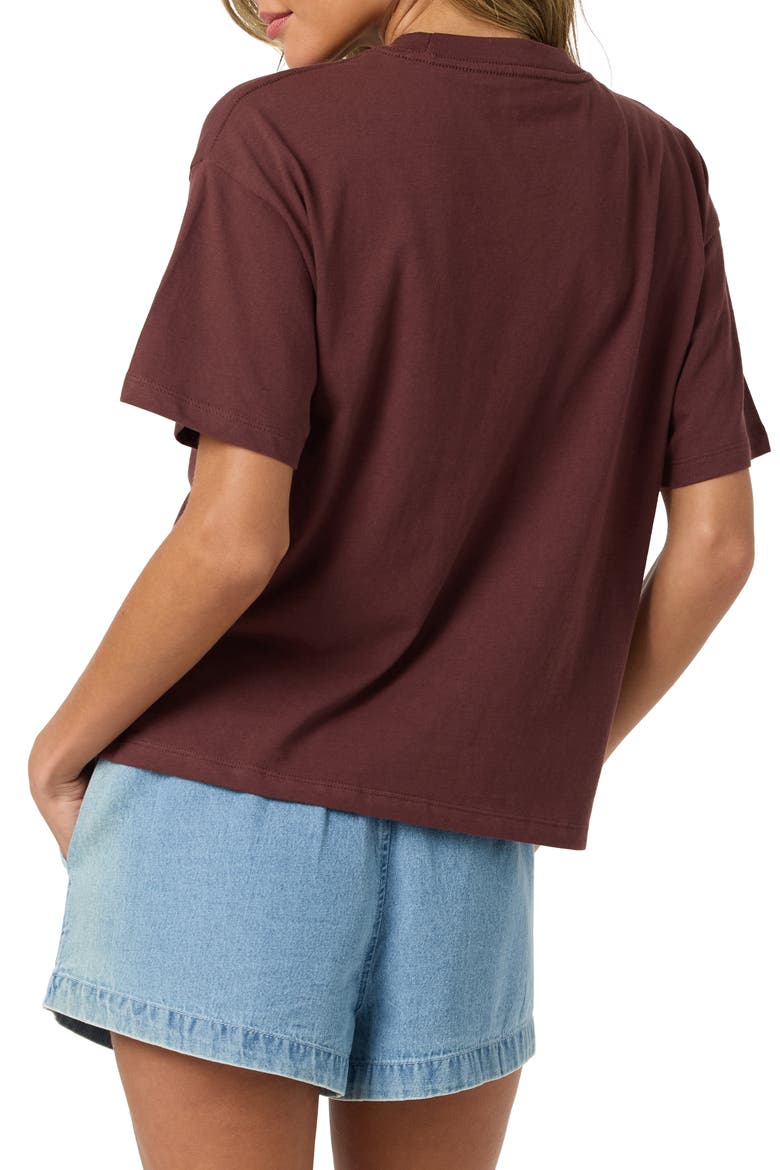 Calico Graphic Easy T-Shirt, Alternate, color, CHOCOLATE