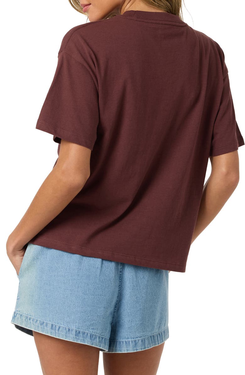 O'Neill Calico Graphic Easy T-Shirt, Alternate, color, Chocolate