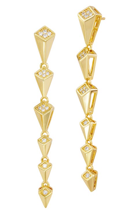 Geometric Linear Drop Earrings