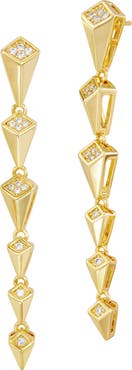 SAVVY CIE JEWELS Geometric Linear Drop Earrings
