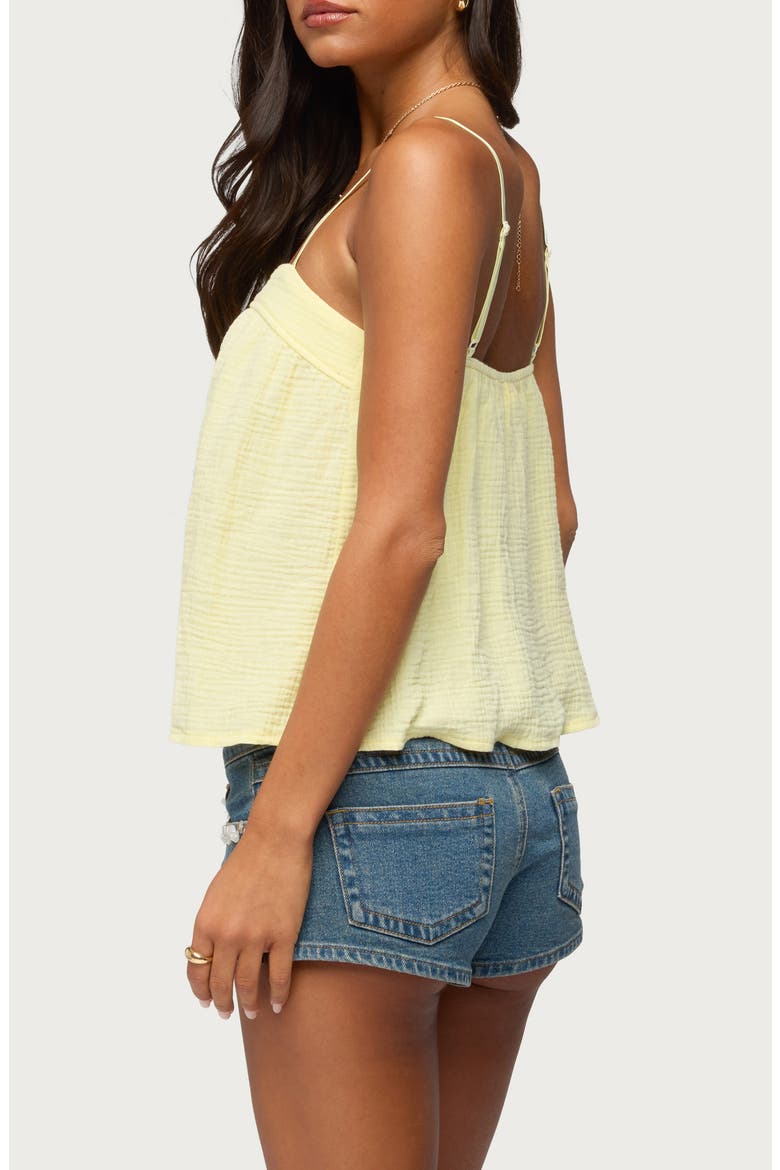 Sapphire Cotton Gauze Camisole, Alternate, color, YELLOW