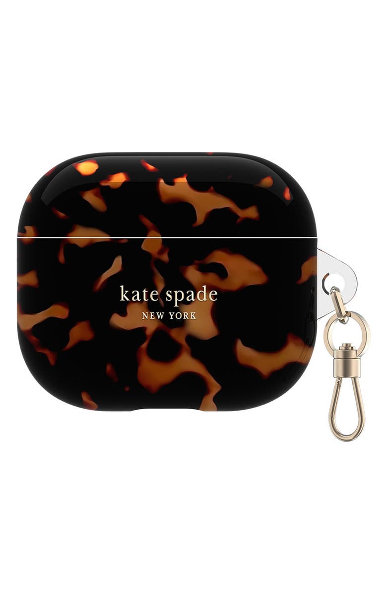 Kate Spade New York tortoise 3rd generation airpods case, Main, color, Tortoise
