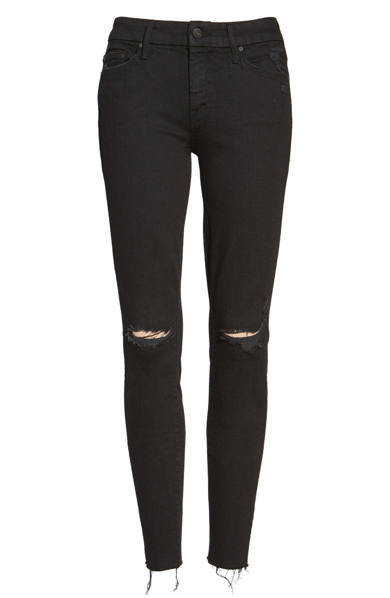 MOTHER The Looker Frayed Ankle Skinny Jeans, Alternate, color,
