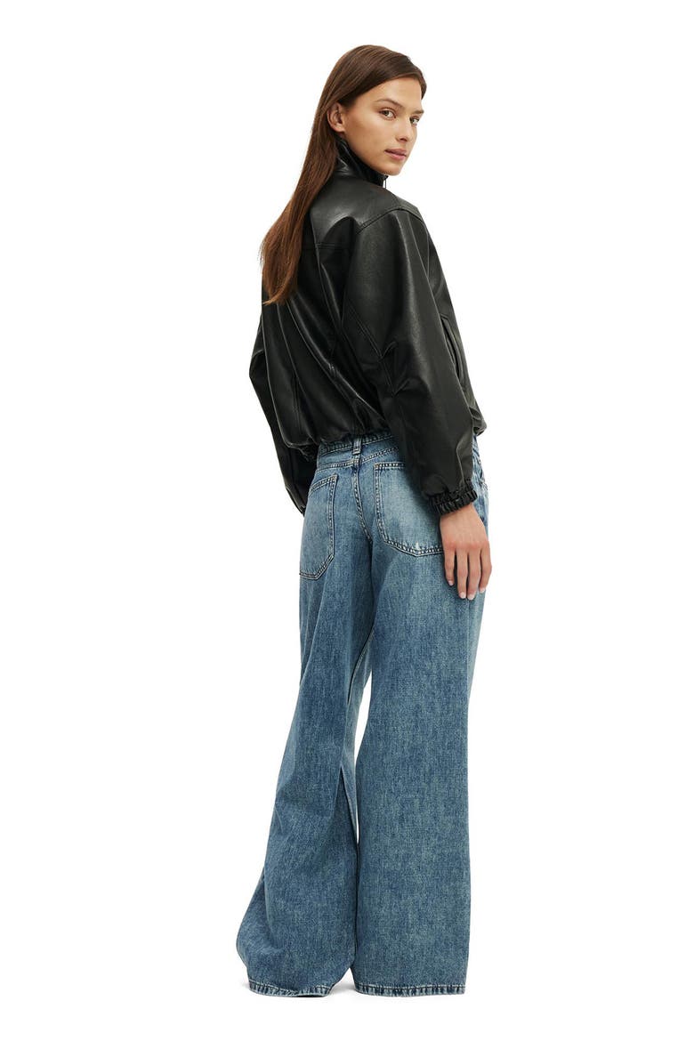 Low Rise Wide Leg Jeans, Alternate, color, MIAMI BLUE