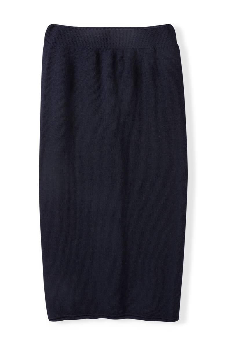 Celtic & Co. British Geelong Midi Skirt, Main, color, Dark Navy