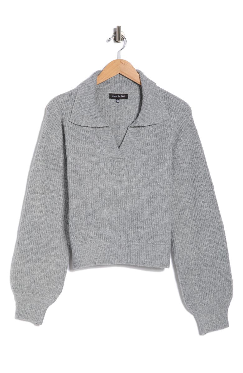 JACQUIE THE LABEL Jacquie Relaxed Fit Sweater, Alternate, color, Heather Grey