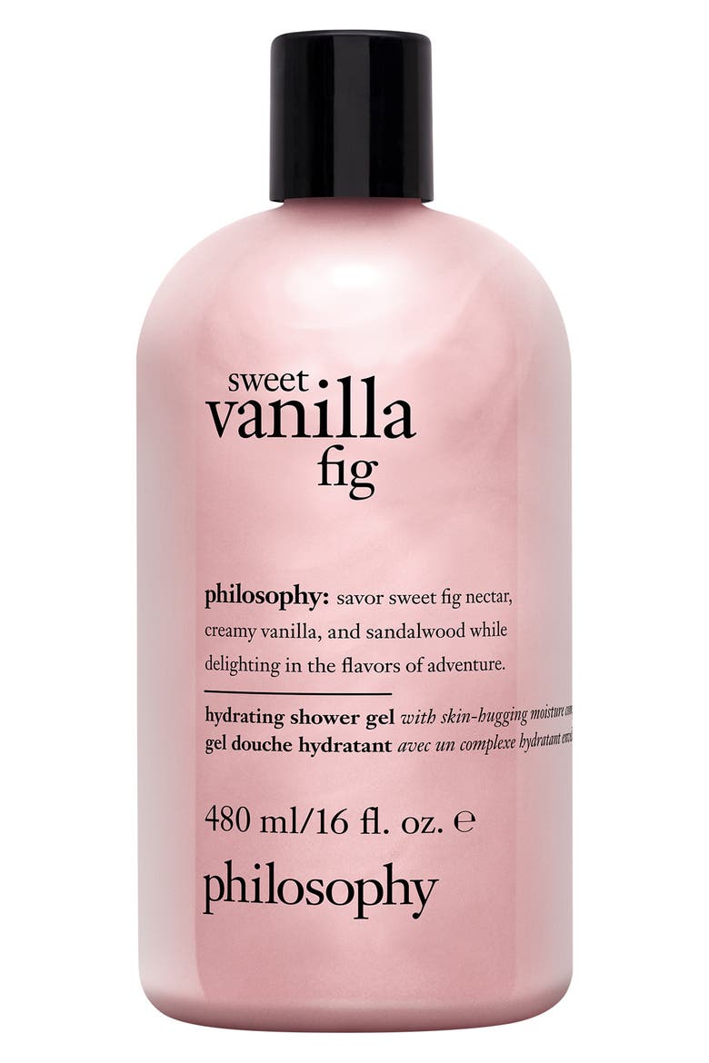 sweet vanilla fig hydrating shower gel, Main, color, SWEET VANILLA FIG