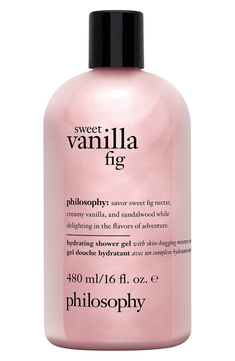 philosophy sweet vanilla fig hydrating shower gel, Main, color, Sweet Vanilla Fig