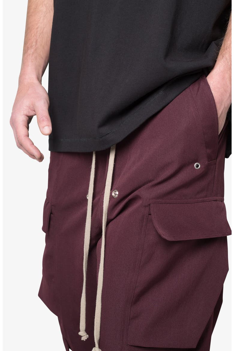 Rave Double Wide Leg Cargo Pants, Alternate, color, PLUM