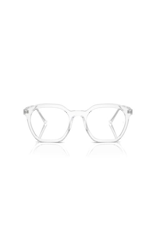 Ray Ban Ray-ban 52mm Irregular Optical Glasses In Transparent