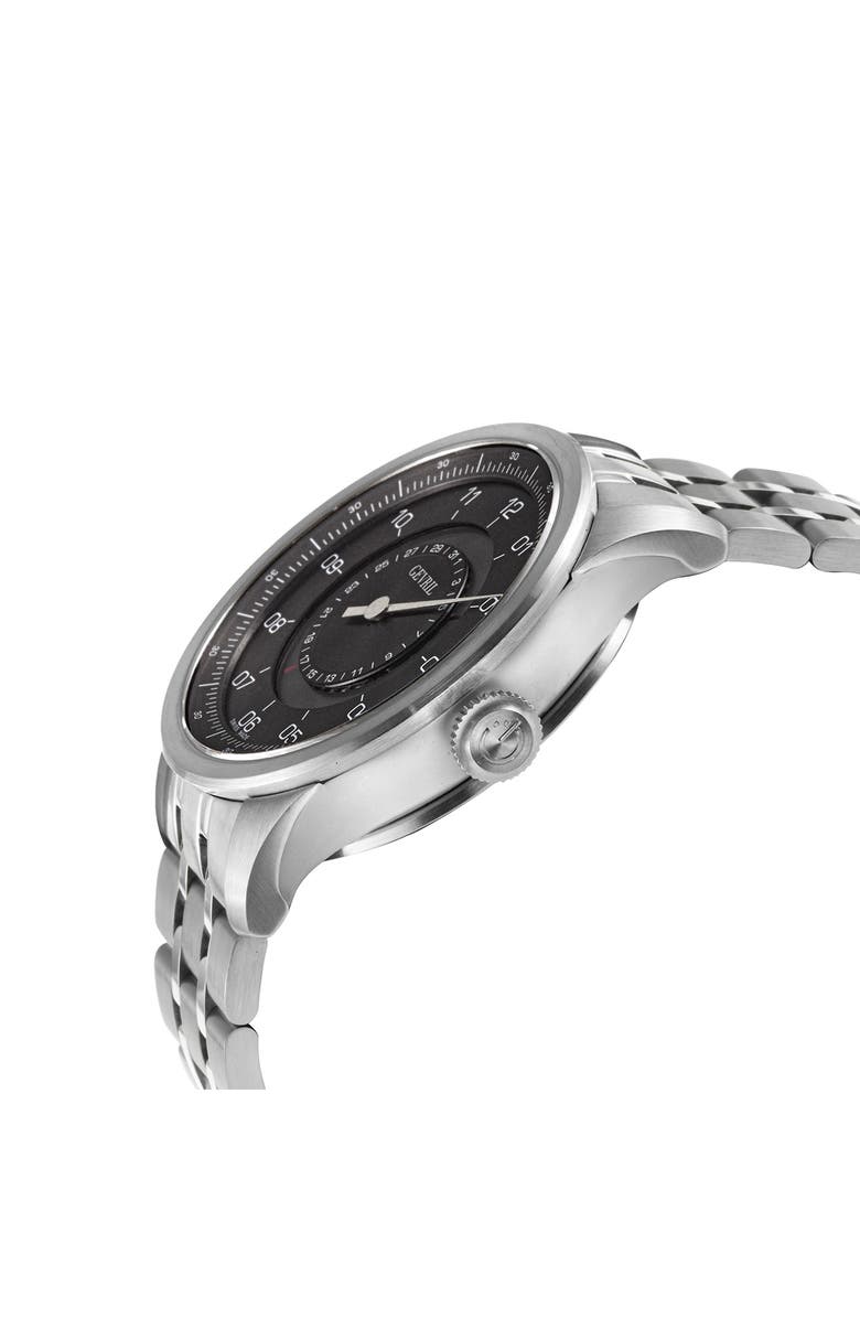 GEVRIL Jones St. Swiss Automatic Bracelet Watch, 45mm, Alternate, color,