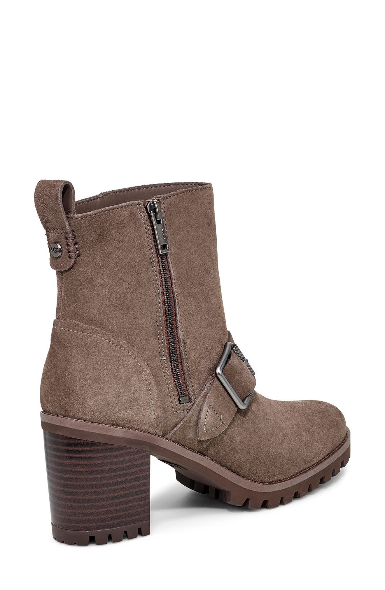 Fern Waterproof Bootie, Alternate, color, MOLE SUEDE