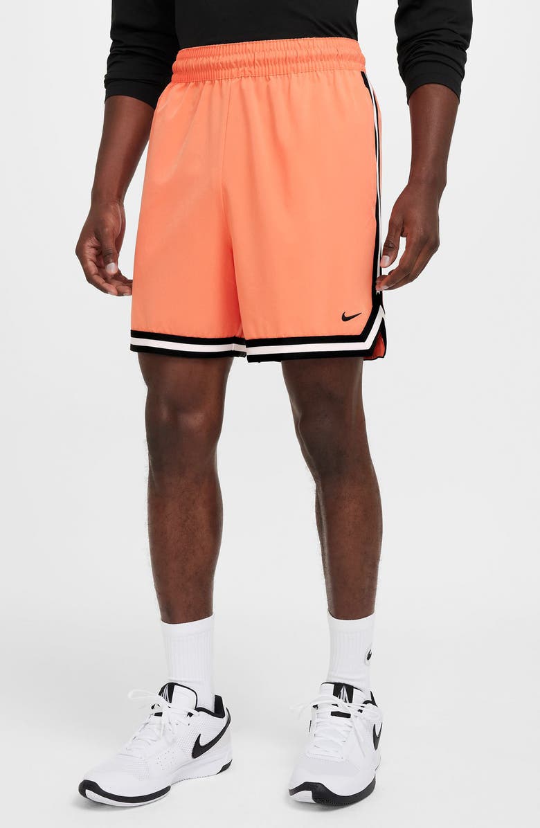 Nike Dri-FIT DNA Athletic Shorts, Main, color, Light Wild Mango/ Black