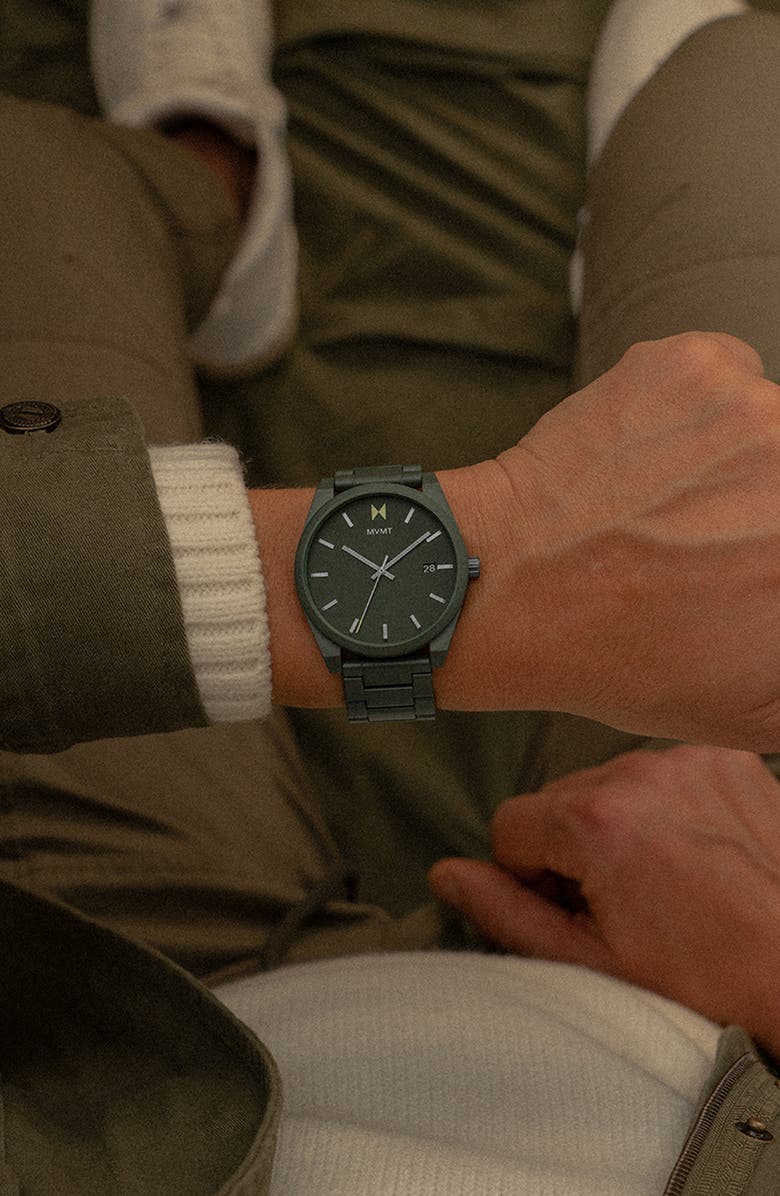 MVMT Element Ceramic Bracelet Watch, 43mm, Alternate, color, 