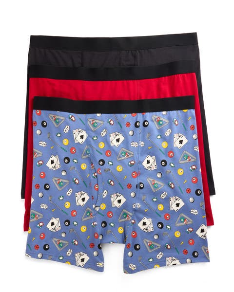 Big & Tall 3-pk Active Stretch 4 Inch Boxer Briefs V4