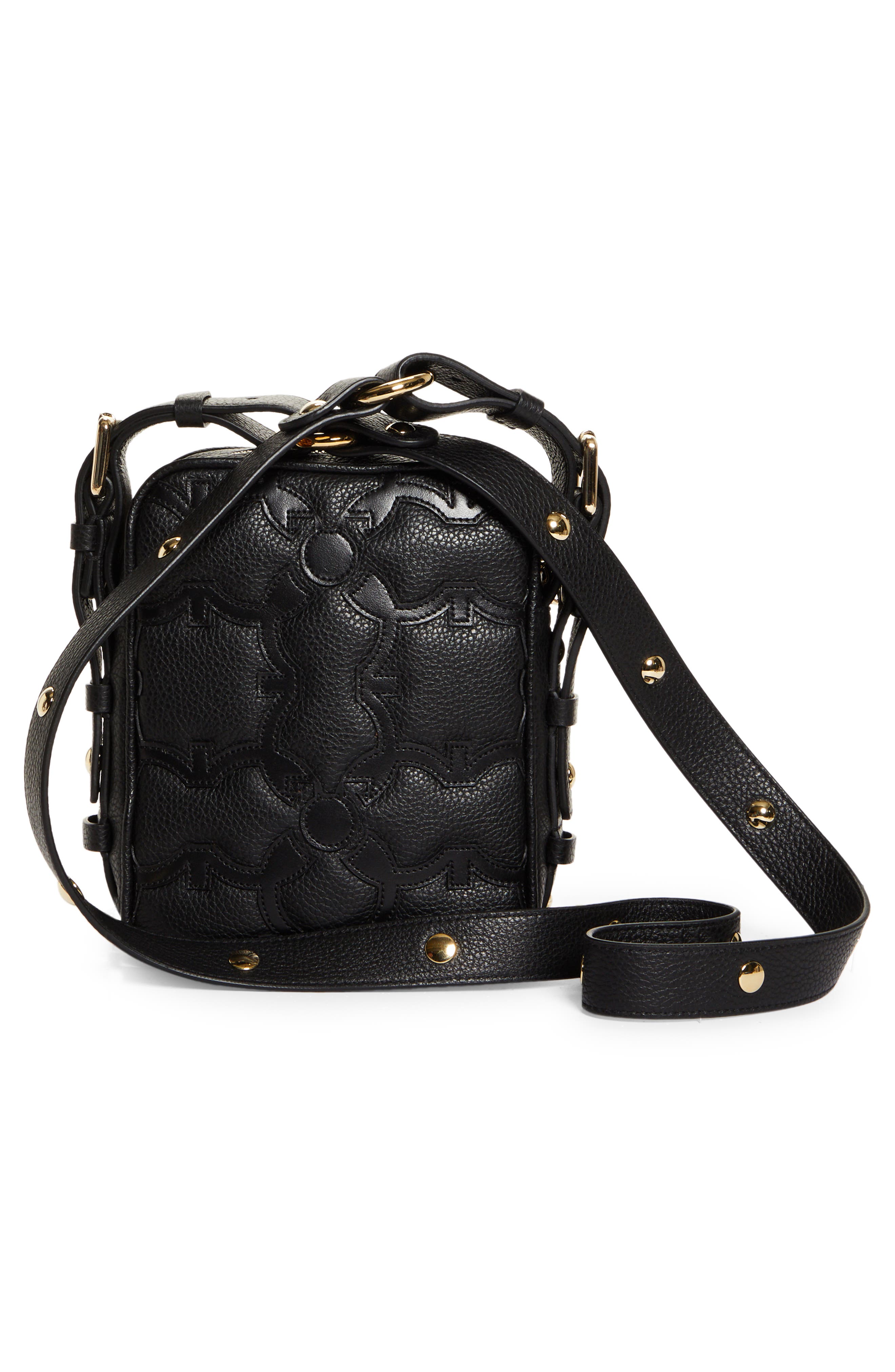 FERRAGAMO Salvatore Ferragamo Iconic Project Leather Camera Bag, Alternate, color, 