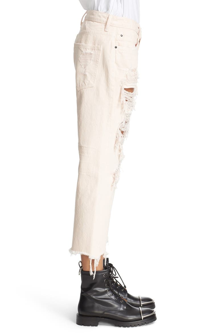 Ripped Crop Boyfriend Jeans, Alternate, color, CARNATION
